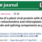 Academic journal article titled "The plant journal" with a green header and reference details.